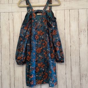 Entro Turquoise Off the Shoulder Dress